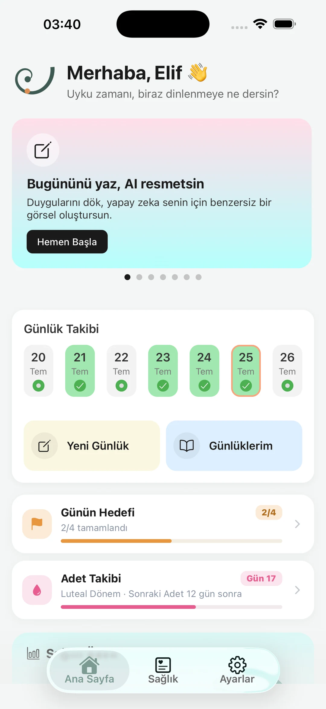Wonori ana ekranı